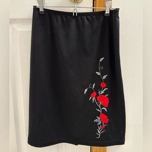 🤍BLACK VINTAGE MIDI SKIRT🤍